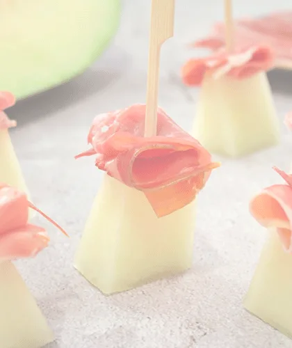 Melón con Jamón muy aseado